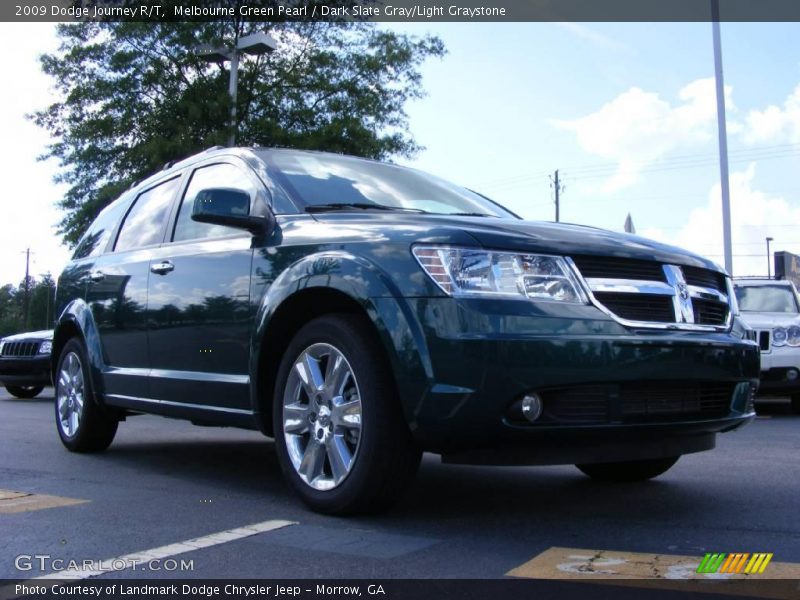 Melbourne Green Pearl / Dark Slate Gray/Light Graystone 2009 Dodge Journey R/T