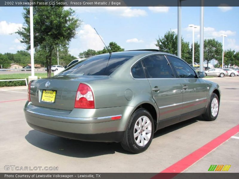Fresco Green Metallic / Beige 2002 Volkswagen Passat GLS Sedan
