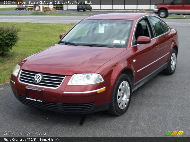 Colorado Red Pearl / Black 2003 Volkswagen Passat GL Sedan