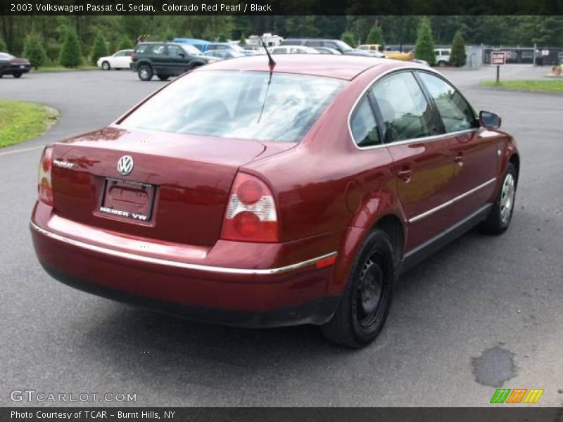 Colorado Red Pearl / Black 2003 Volkswagen Passat GL Sedan