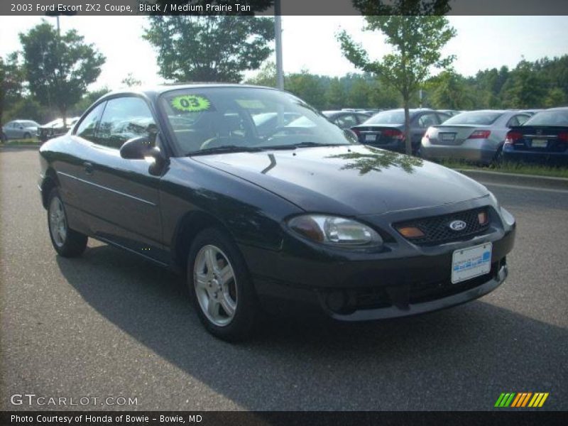 Black / Medium Prairie Tan 2003 Ford Escort ZX2 Coupe