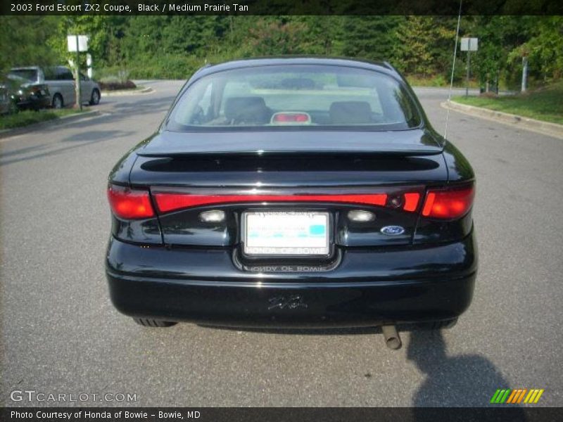 Black / Medium Prairie Tan 2003 Ford Escort ZX2 Coupe