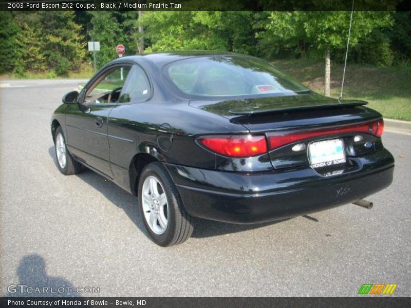 Black / Medium Prairie Tan 2003 Ford Escort ZX2 Coupe