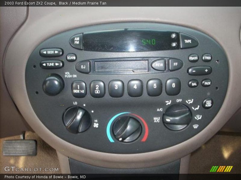 Black / Medium Prairie Tan 2003 Ford Escort ZX2 Coupe