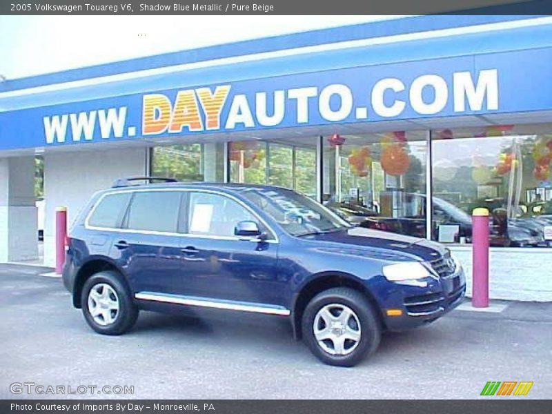 Shadow Blue Metallic / Pure Beige 2005 Volkswagen Touareg V6