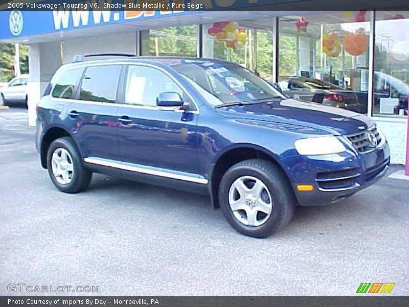 Shadow Blue Metallic / Pure Beige 2005 Volkswagen Touareg V6