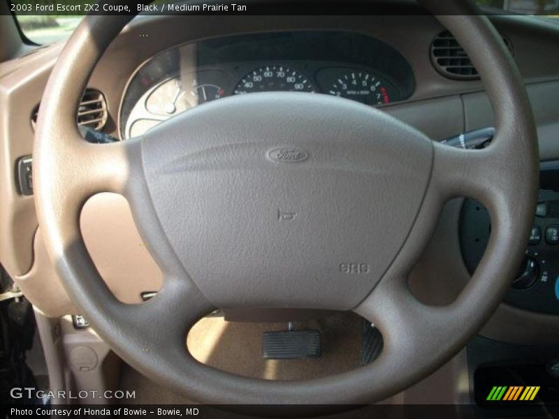 Black / Medium Prairie Tan 2003 Ford Escort ZX2 Coupe