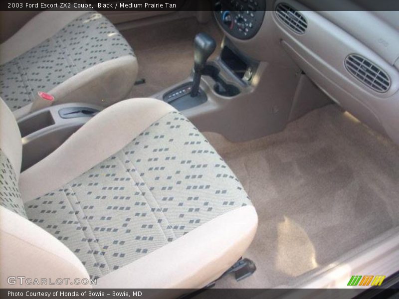 Black / Medium Prairie Tan 2003 Ford Escort ZX2 Coupe