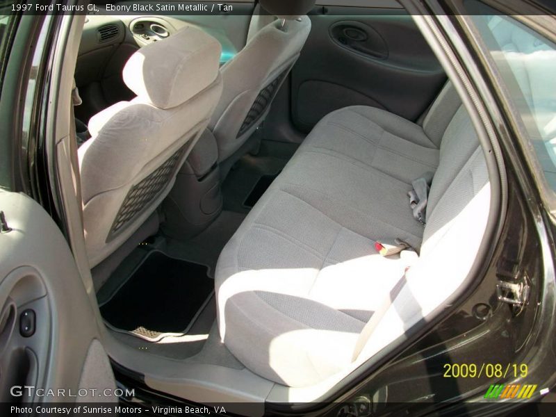 Ebony Black Satin Metallic / Tan 1997 Ford Taurus GL