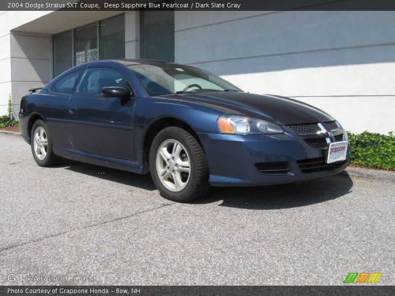Deep Sapphire Blue Pearlcoat / Dark Slate Gray 2004 Dodge Stratus SXT Coupe