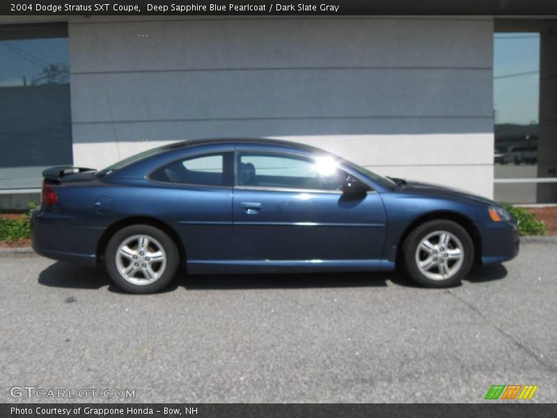 Deep Sapphire Blue Pearlcoat / Dark Slate Gray 2004 Dodge Stratus SXT Coupe