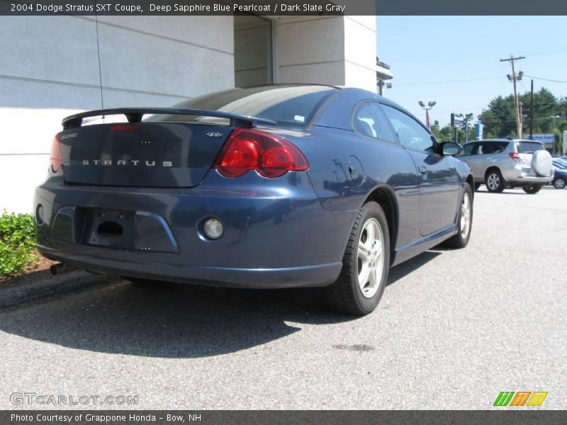 Deep Sapphire Blue Pearlcoat / Dark Slate Gray 2004 Dodge Stratus SXT Coupe