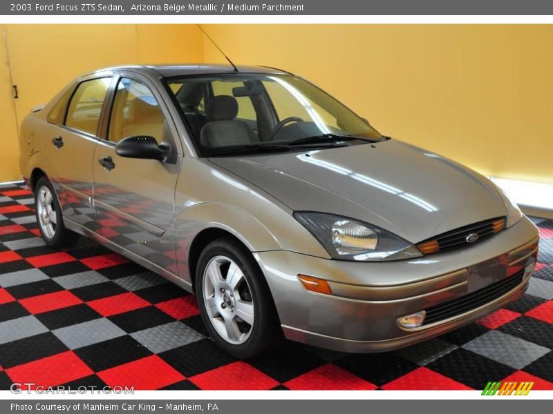 Arizona Beige Metallic / Medium Parchment 2003 Ford Focus ZTS Sedan