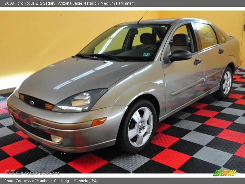 Arizona Beige Metallic / Medium Parchment 2003 Ford Focus ZTS Sedan