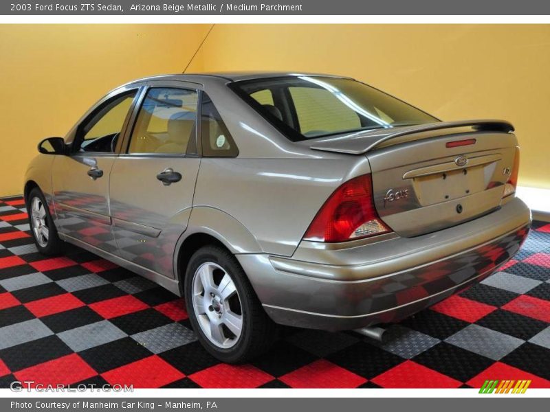 Arizona Beige Metallic / Medium Parchment 2003 Ford Focus ZTS Sedan