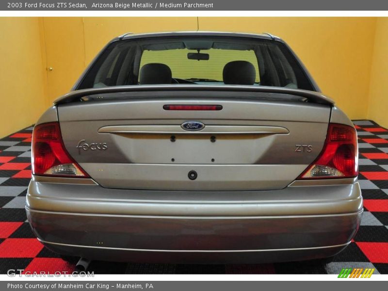 Arizona Beige Metallic / Medium Parchment 2003 Ford Focus ZTS Sedan