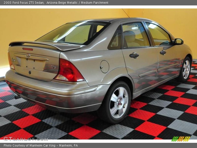 Arizona Beige Metallic / Medium Parchment 2003 Ford Focus ZTS Sedan