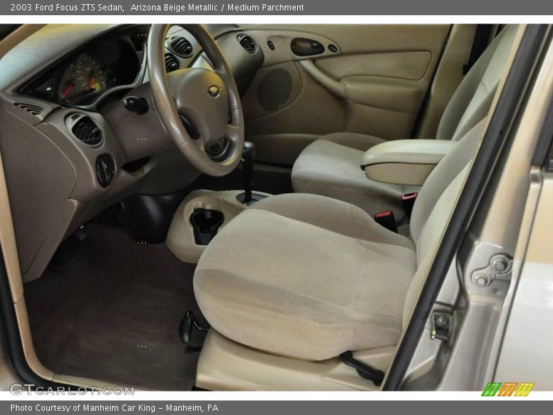 Arizona Beige Metallic / Medium Parchment 2003 Ford Focus ZTS Sedan