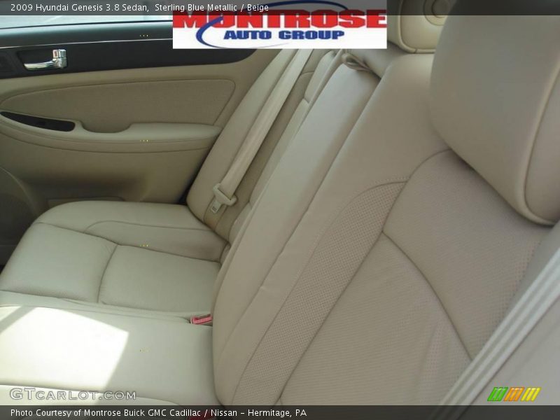 Sterling Blue Metallic / Beige 2009 Hyundai Genesis 3.8 Sedan