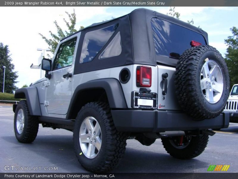 Bright Silver Metallic / Dark Slate Gray/Medium Slate Gray 2009 Jeep Wrangler Rubicon 4x4