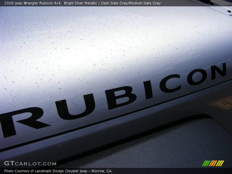 Bright Silver Metallic / Dark Slate Gray/Medium Slate Gray 2009 Jeep Wrangler Rubicon 4x4
