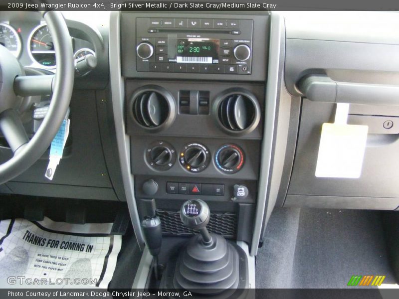 Bright Silver Metallic / Dark Slate Gray/Medium Slate Gray 2009 Jeep Wrangler Rubicon 4x4