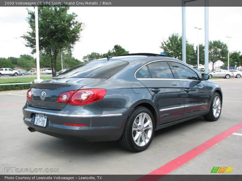Island Grey Metallic / Black 2009 Volkswagen CC VR6 Sport