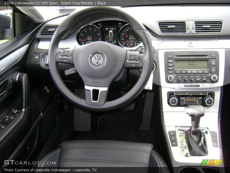 Island Grey Metallic / Black 2009 Volkswagen CC VR6 Sport