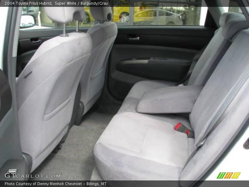Super White / Burgundy/Gray 2004 Toyota Prius Hybrid