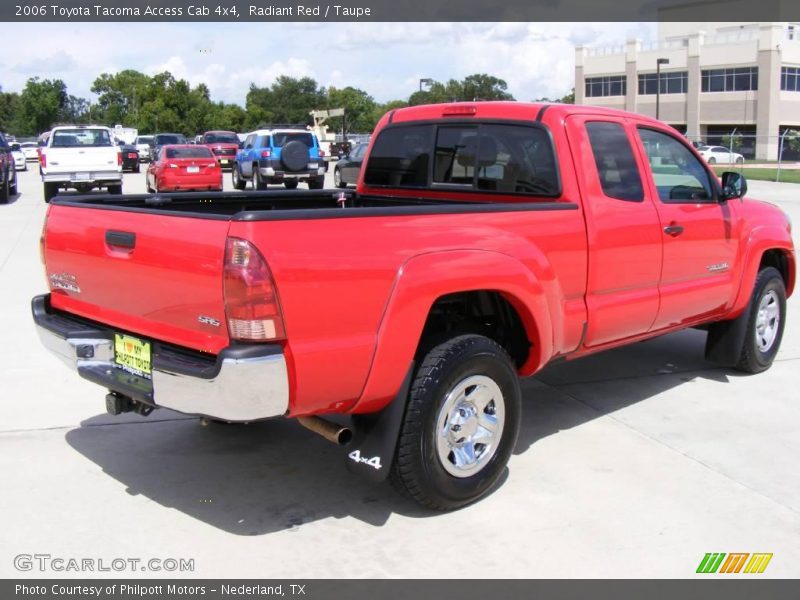 Radiant Red / Taupe 2006 Toyota Tacoma Access Cab 4x4