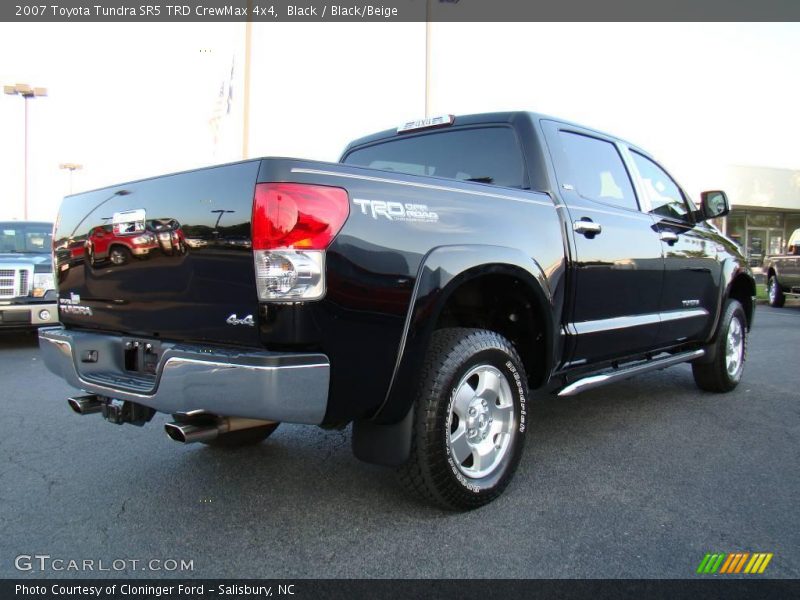 Black / Black/Beige 2007 Toyota Tundra SR5 TRD CrewMax 4x4
