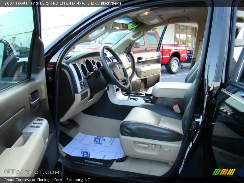 Black / Black/Beige 2007 Toyota Tundra SR5 TRD CrewMax 4x4