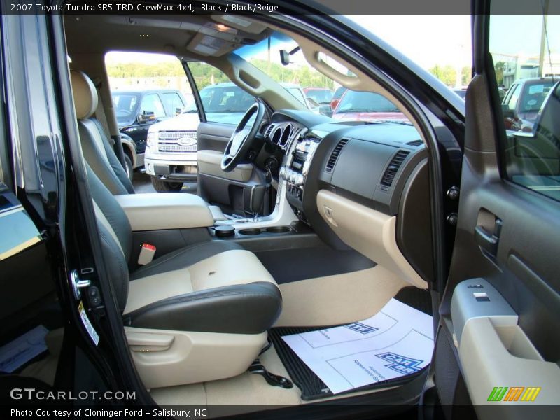 Black / Black/Beige 2007 Toyota Tundra SR5 TRD CrewMax 4x4