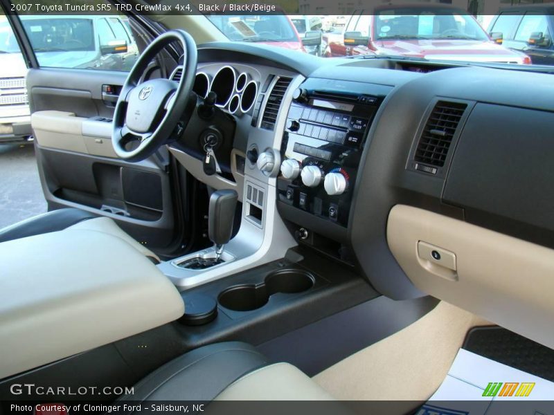 Black / Black/Beige 2007 Toyota Tundra SR5 TRD CrewMax 4x4