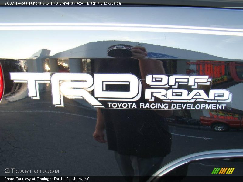 Black / Black/Beige 2007 Toyota Tundra SR5 TRD CrewMax 4x4
