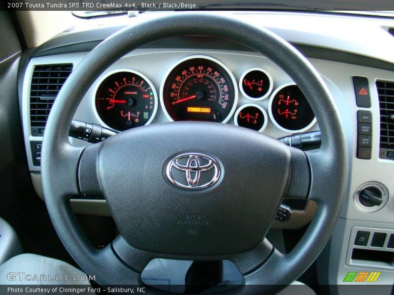 Black / Black/Beige 2007 Toyota Tundra SR5 TRD CrewMax 4x4