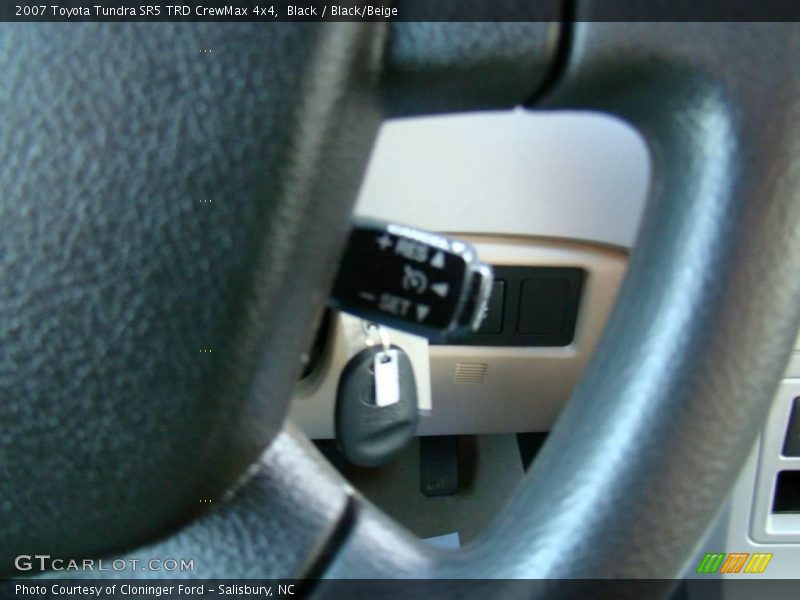 Black / Black/Beige 2007 Toyota Tundra SR5 TRD CrewMax 4x4