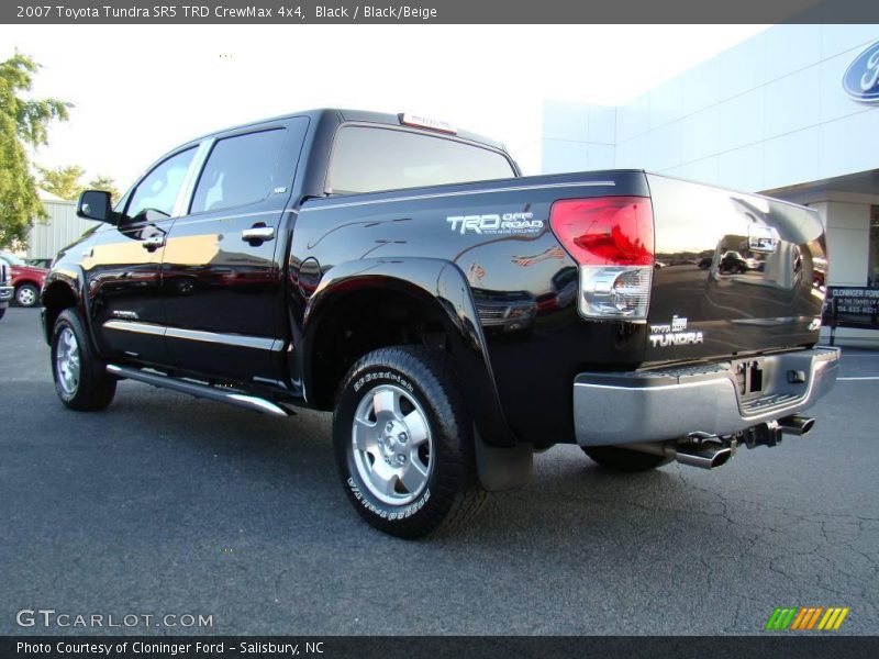 Black / Black/Beige 2007 Toyota Tundra SR5 TRD CrewMax 4x4