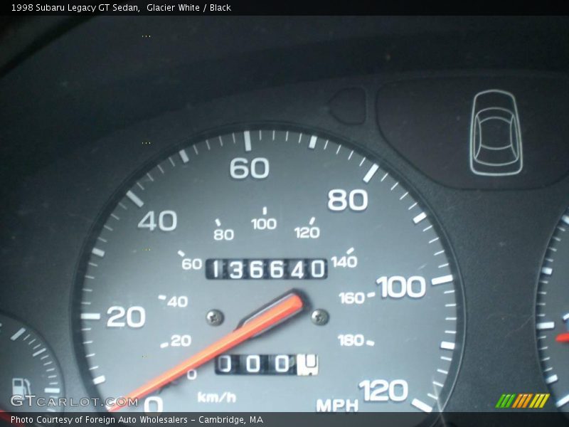 Glacier White / Black 1998 Subaru Legacy GT Sedan