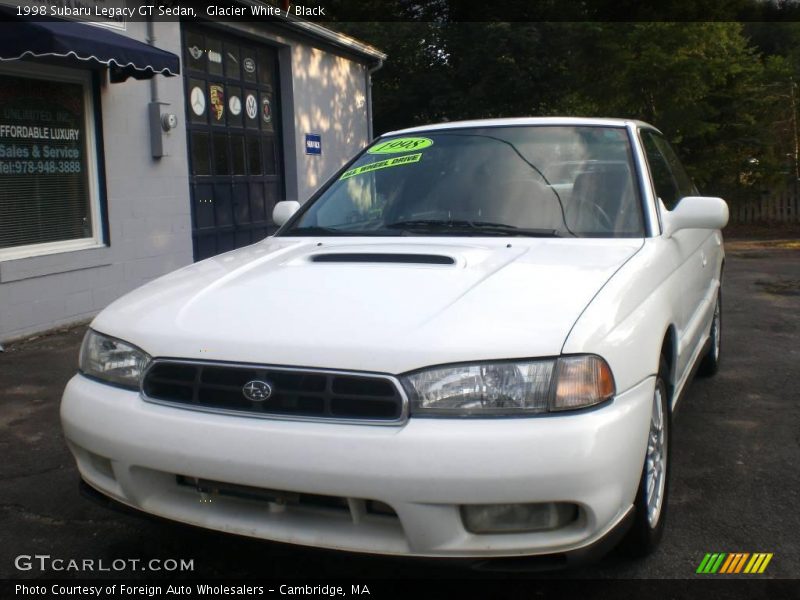 Glacier White / Black 1998 Subaru Legacy GT Sedan