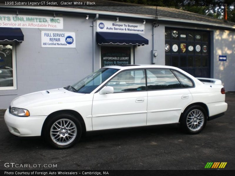 Glacier White / Black 1998 Subaru Legacy GT Sedan