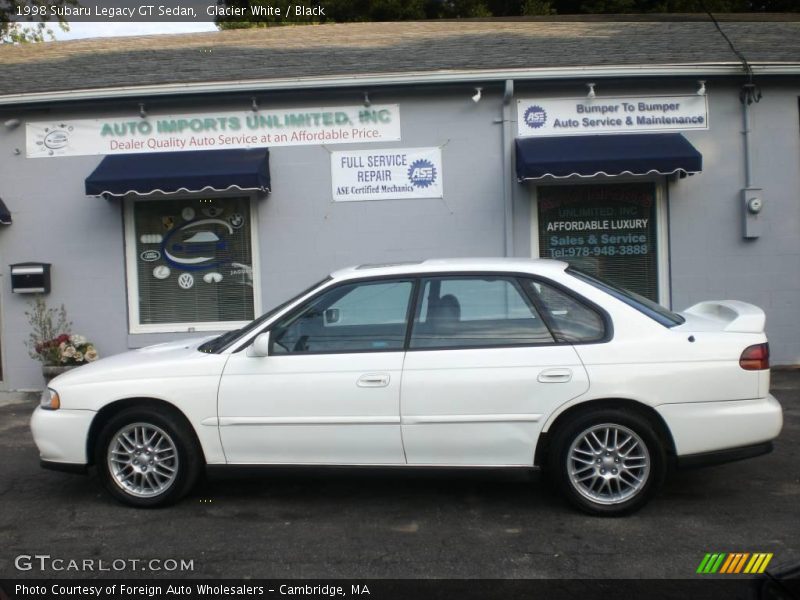 Glacier White / Black 1998 Subaru Legacy GT Sedan