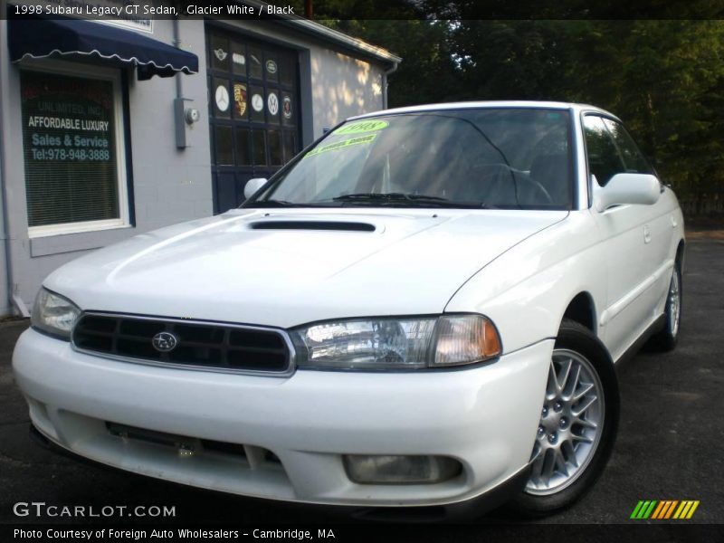 Glacier White / Black 1998 Subaru Legacy GT Sedan