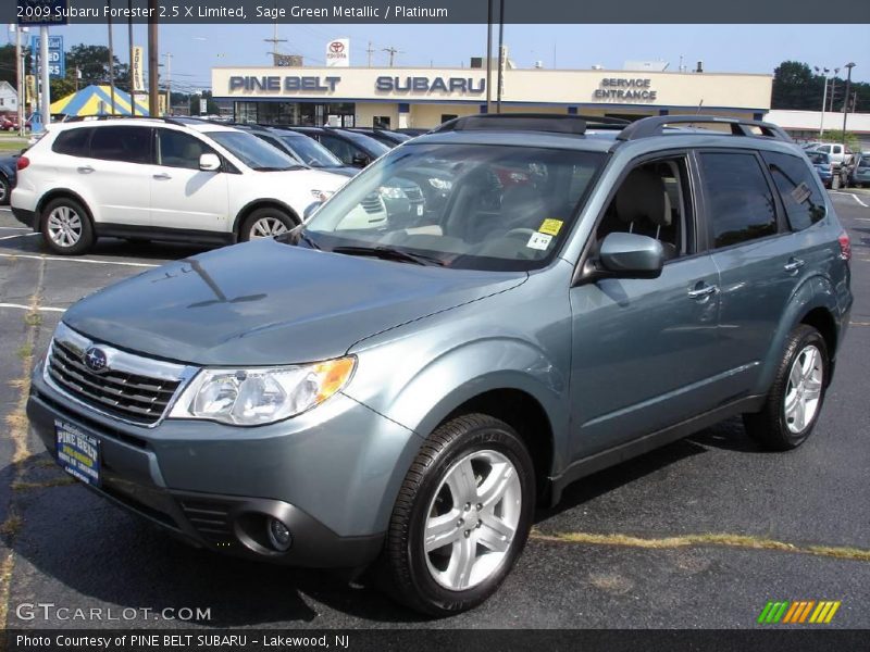 Sage Green Metallic / Platinum 2009 Subaru Forester 2.5 X Limited