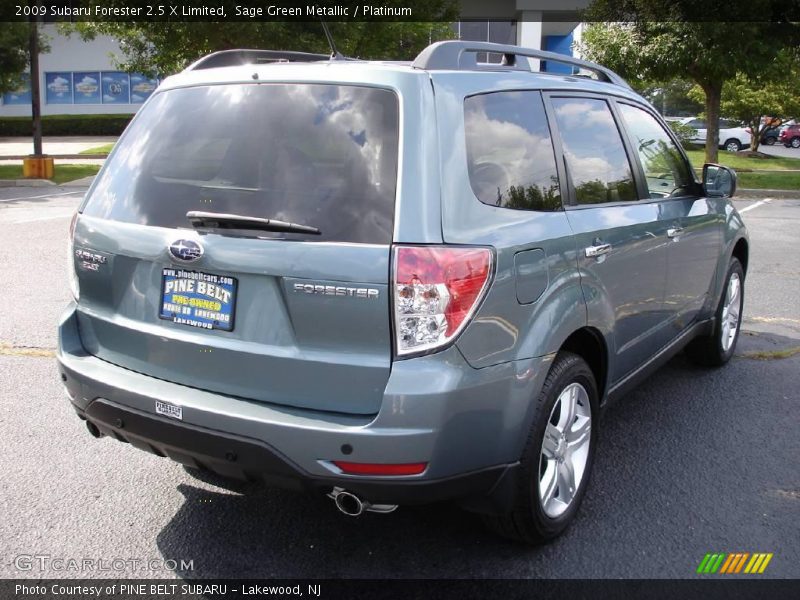 Sage Green Metallic / Platinum 2009 Subaru Forester 2.5 X Limited