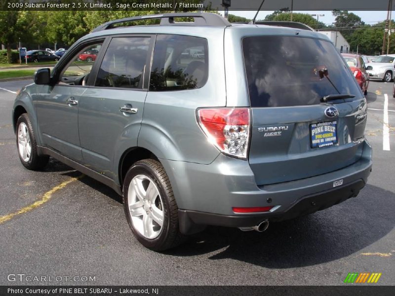 Sage Green Metallic / Platinum 2009 Subaru Forester 2.5 X Limited