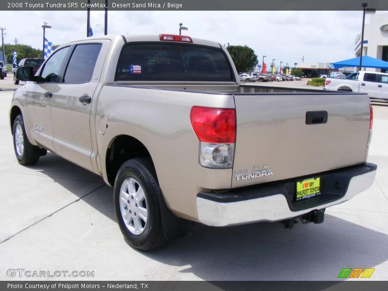 Desert Sand Mica / Beige 2008 Toyota Tundra SR5 CrewMax