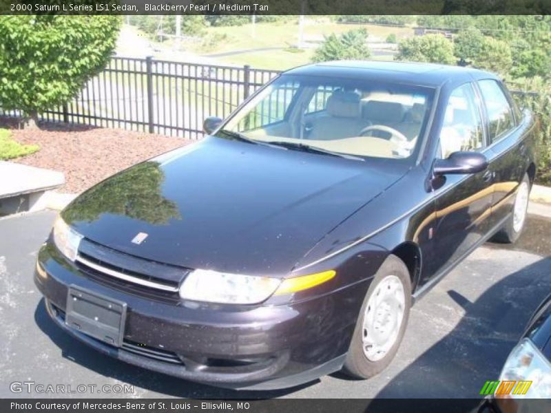 Blackberry Pearl / Medium Tan 2000 Saturn L Series LS1 Sedan