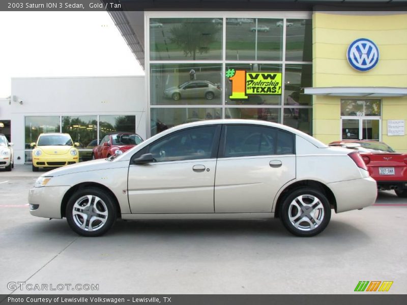 Gold / Tan 2003 Saturn ION 3 Sedan