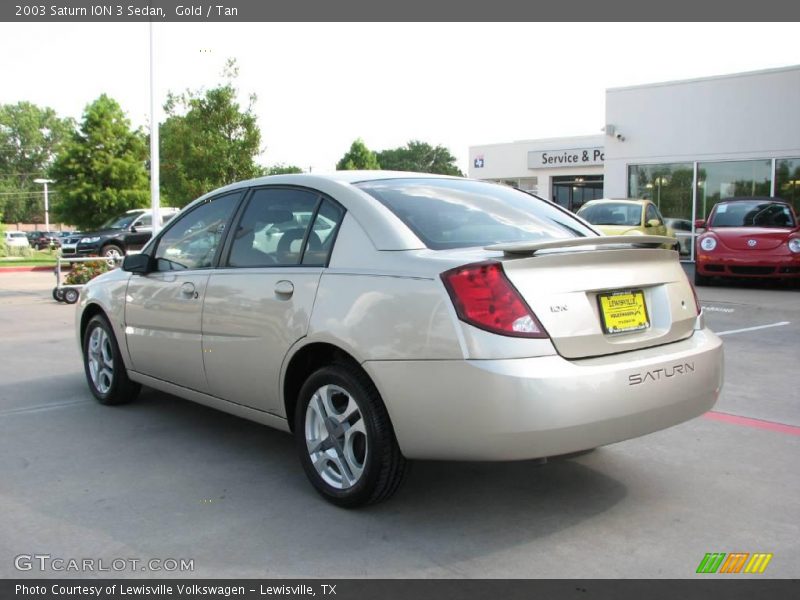 Gold / Tan 2003 Saturn ION 3 Sedan
